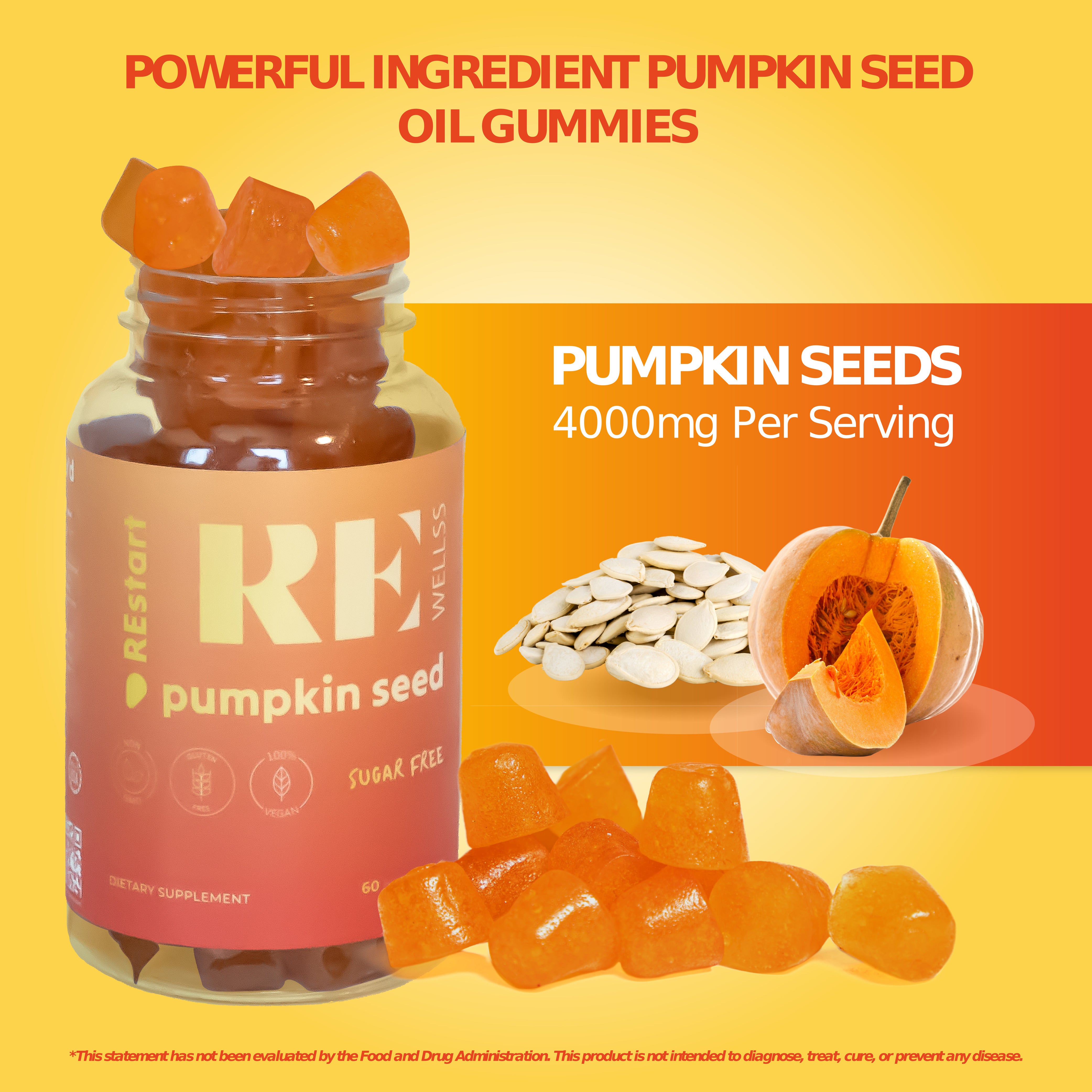 Pumpkin Seed Oil Gummies, Prostate Care and Hair Repair!